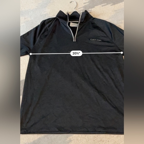 Calvin Klein Move 365 black zip top running pullover size large - Picture 8 of 8